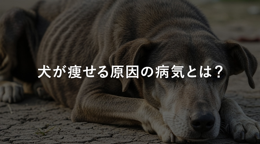 犬が痩せる原因の病気とは?